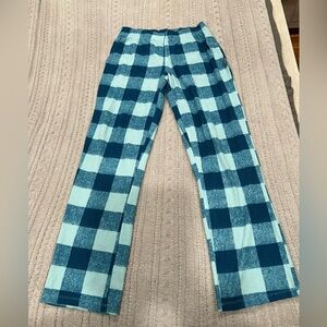 Eddie Bauer women’s Blue Checkered Pajama Pants size S